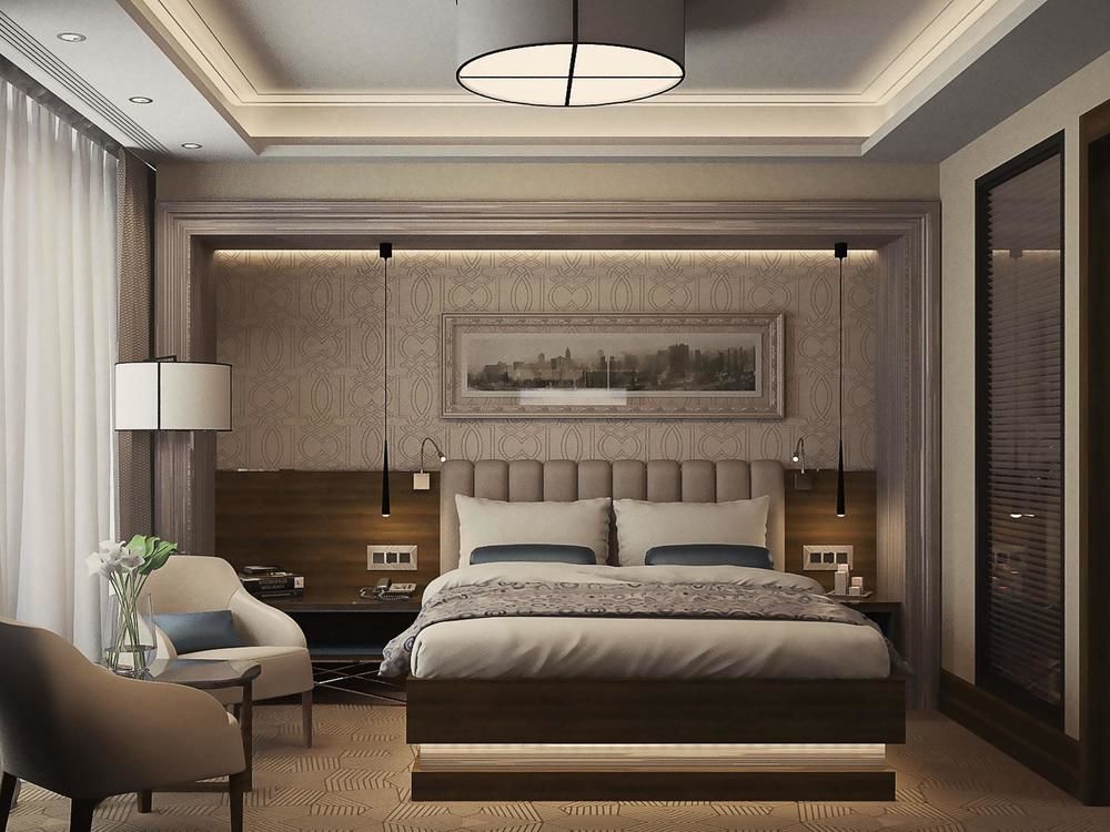 Golden Tulip Istanbul Bayrampasa Hotel Exterior photo 3D rendering of a bedroom